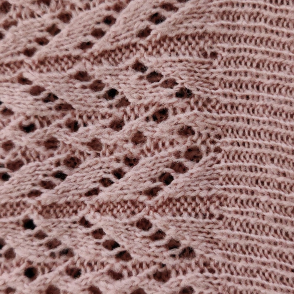 Open Knit With Ruffle Collar Sweater - Picture 8 of 9